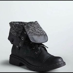 Black Torrid Combat Boots Size 10